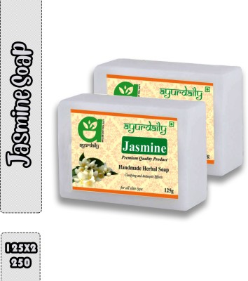 Ayurdaily Herbal Jasmine Soap(2 x 125 g)