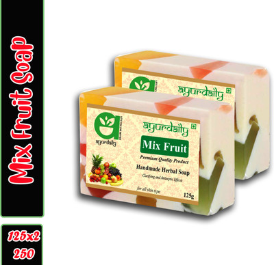 Ayurdaily Herbal Mix Fruit Soap(2 x 125 g)