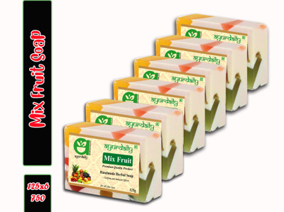 Ayurdaily Herbal Mix Fruit Soap(6 x 125 g)
