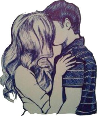 Sahaj Décor 51 cm Couple Made for Each Other Self Adhesive Sticker(Pack of 1)