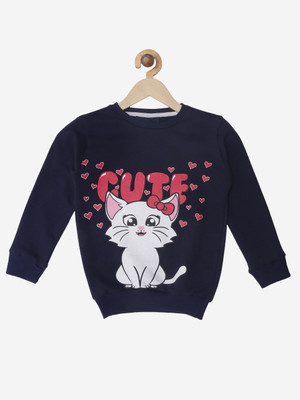 Wyld Sprog Full Sleeve Graphic Print Girls Sweatshirt