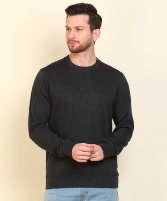 Park Avenue Full Sleeve Solid Men Sweatshirt