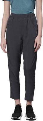 CHKOKKO Solid Women Grey Track Pants