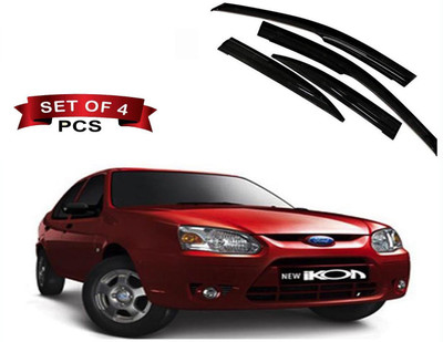 Kunj Autotech For Front, Rear Wind Deflector(Tinted Ford Ikon)