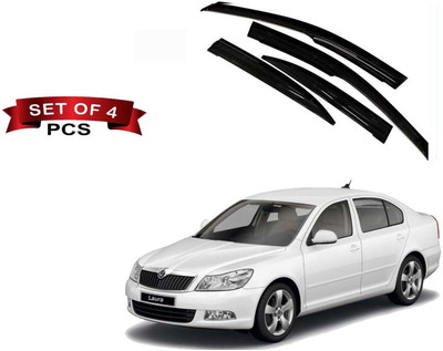 Kunj Autotech For Front, Rear Wind Deflector(Tinted Skoda Laura)