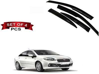 Kunj Autotech For Front, Rear Wind Deflector(Tinted Fiat Linea)