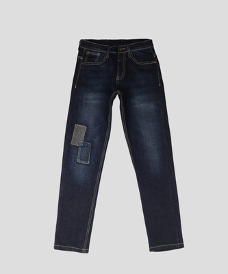 instafab Regular Boys Dark Blue Jeans