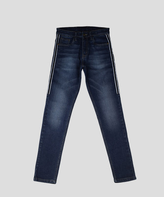 instafab Regular Boys Dark Blue Jeans