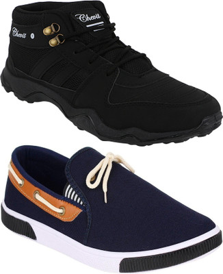 43% OFF on Chevit Men's Combo Pack of Casual Sneakers (Sports