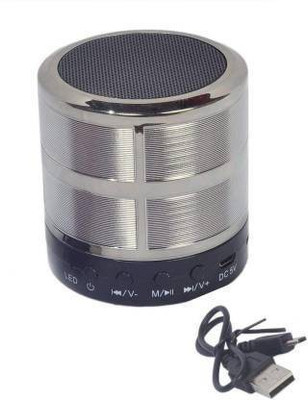 Worricow Super Bass WS-887 Bluetooth Speaker Mini Bluetooth Sound Box Wireless Portable Bluetooth 5 W Bluetooth Speaker(Silver, Stereo Channel)
