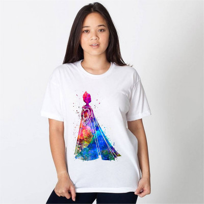 hamsa print world Printed Women Round Neck White T-Shirt