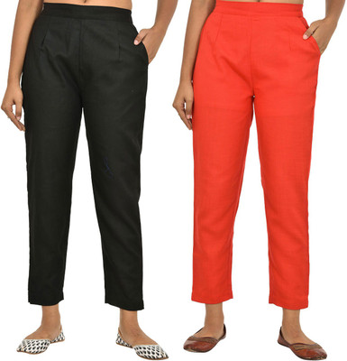 FABISHO Regular Fit Women Multicolor Trousers