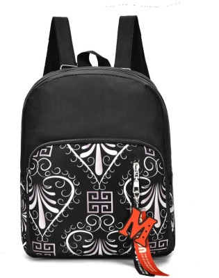 BCInd Latest stylish branded 9 L black ladies backpack for girls women for school college office 9 L Backpack(Black)