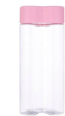 MINISO Heart-Shaped Tritan BPA Free Water Bottle 500ml for Gym, Sports, Office (Pink) 500 ml Bottle