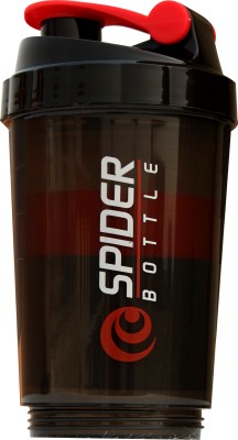 spider bottle Protein Shaker Bottle 500 ml Shaker(Pack of 1, Multicolor, Plastic)