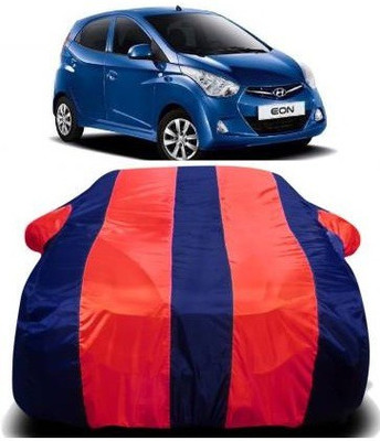 Krishna Enterprise Car Cover For Hyundai Eon (With Mirror Pockets)(Red, Blue)