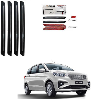 ARNEJA Rubber Car Bumper Guard(Black, Pack of 4, Maruti, Ertiga)