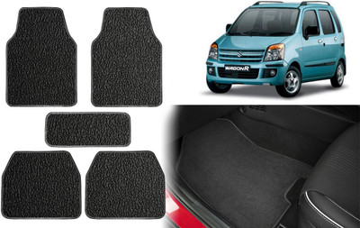 Selifuar PVC, Rubber Standard Mat For  Maruti Suzuki WagonR(Black, White)