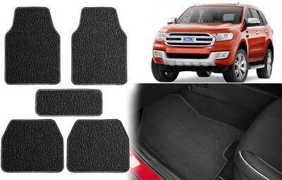Selifuar PVC, Rubber Standard Mat For  Ford Endeavour(Black)