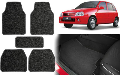 Selifuar PVC, Rubber Standard Mat For  Maruti Suzuki Zen(Black, White)