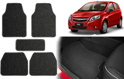 Selifuar PVC, Rubber Standard Mat For  Chevrolet Sail Hatchback(Black)