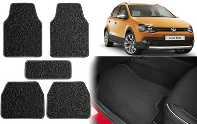 Selifuar PVC, Rubber Standard Mat For  Volkswagen Polo Cross(Black, White)