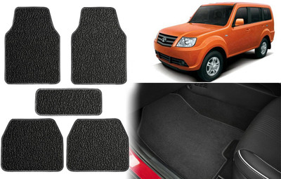 Selifuar PVC, Rubber Standard Mat For  Tata Sumo Grand(Black)