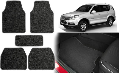 Selifuar PVC, Rubber Standard Mat For  Mahindra Rexton(Black)