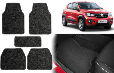 Selifuar PVC, Rubber Standard Mat For  Renault Kwid(Black)
