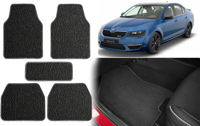 Selifuar PVC, Rubber Standard Mat For  Skoda Octavia(Black, White)