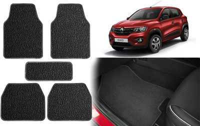 Selifuar PVC, Rubber Standard Mat For  Renault Kwid(Black, White)