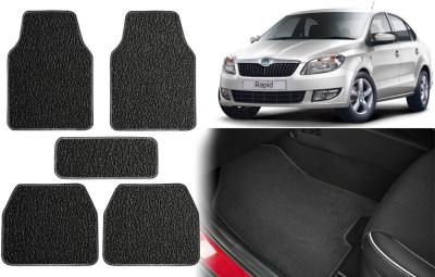 Selifuar PVC, Rubber Standard Mat For  Skoda Rapid(Black)