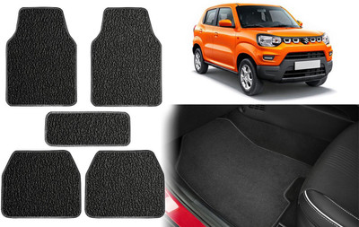 Selifuar PVC, Rubber Standard Mat For  Maruti Suzuki S-Presso(Black)