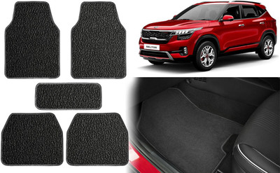 Selifuar PVC, Rubber Standard Mat For  Kia Seltos(Black)