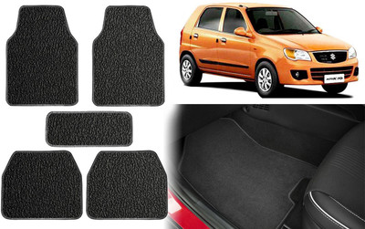 Selifuar PVC, Rubber Standard Mat For  Maruti Suzuki Alto K10(Black, White)