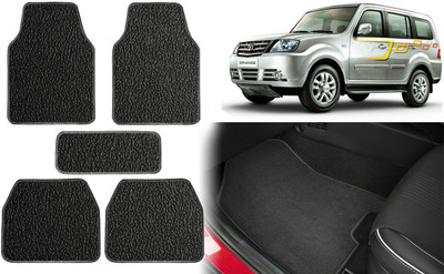 Selifuar PVC, Rubber Standard Mat For  Tata Sumo Grande(Black, White)