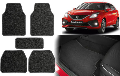 Selifuar PVC, Rubber Standard Mat For  Maruti Suzuki Baleno(Black, White)