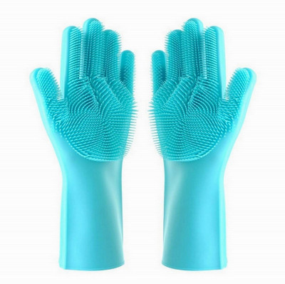 RBGIIT-Reusable-Washable-Wet-And-Dry-Heat-Water-Restitance-Kitchen-Bathroom-Toilet-Garden-Bike-Car-Platform-Washing-Dish-Or-Clothes-Pet-Dog-Animal-Care-Hand-Silicon-Rubber-Gloves-RBGS158-Wet-and-Dry-Glove-Large