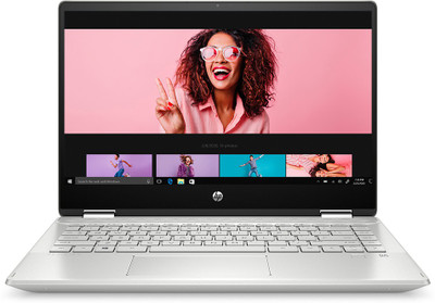 HP Pavilion x360 Core i3 10th Gen - (8 GB/256 GB SSD/Windows 10 Home) 14-dh1181TU 2 in 1 Laptop(14 inch, Mineral Silver, 1.58 kg, With MS Office)