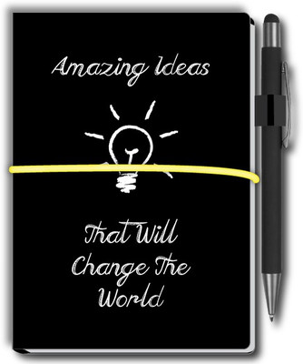 Nourish Small (7x5 in) Memo Pad with Sticky Notes, Stylus Pen & 1 Extra Pad… A6 Memo Pad Ruled and Unruled 50 Pages(AMAZING)