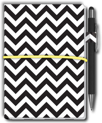 Nourish Small (7x5 in) Memo Pad with Sticky Notes, Stylus Pen & 1 Extra Pad… A6 Memo Pad Ruled and Unruled 50 Pages(Black&White)