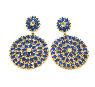 ANIX Anix Jewelry introducing gold plated blue beads earrings is a classic piece that never goes out of style. Our jewelry is designed with fine craftsmanship and dedication to meet high expectations. Pair these intricate earrings with any outfit to craft a precious look in no time at all. It is pro