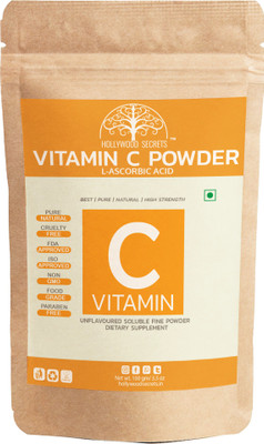 Hollywood Secrets Organic Vitamin C Powder (Ascorbic Acid) For Face Skin Whitening (100 Gm)(100 g)