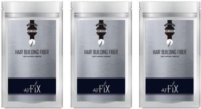 Affix Hair Fiber and Hair Volumizer For Hair Loss Dark Brown Refill Pack of 60 gms ( 20gms Each) Hair Extreme Hair Volumizer Hair Fiber(60 g)