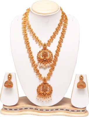 Ethnicking Alloy Gold-plated Gold Jewellery Set(Pack of 1)