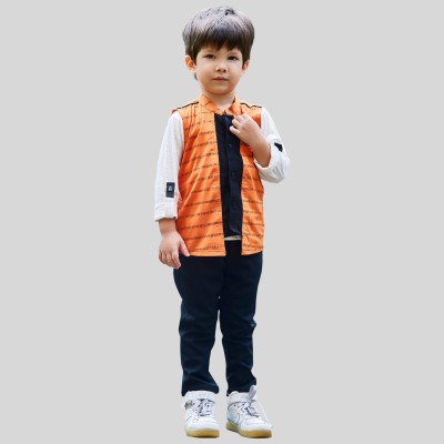 Bad Boys Boys Party(Festive) Jacket T-shirt, Pant(Rustic orange)