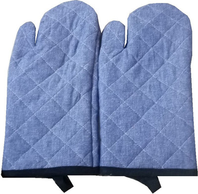 Tidy Blue Cotton Kitchen Linen Set(Pack of 2)