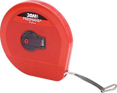 FREEMANS FB-30 Fibra Fibreglass Measuring Tape 30m:13mm Measurement Tape(30 m)