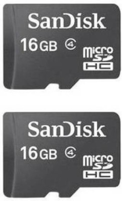SanDisk 16 GB MicroSD Card Class 4 48 MB/s  Memory Card