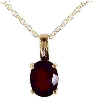 KUNDLI GEMS Gomed Pendant Stone Garnet Natural 7.25 carat Stone effective and good quality stone Astrological Purpose for unisex Gold-plated Garnet Stone Pendant